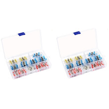 300 STÜCKE Solder Kabel Verbinder Abdichten Kit Schrumpf Stoß Verbinder Elektrische Draht Anschlüsse Wasserdichte Solder Seal Butt Splice für DIY