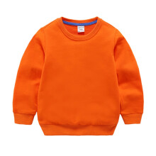 Infant Crewneck Sweatshirts Baby Boys Girls Solid Casual Fashion Loose Warm Loose Tops Sweatshirt Clothes (Orange,130)
