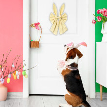 Easter Bunny Ear Bow Pendant Decoration