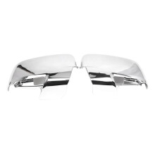 For Ram 1500 2009-2012 Right+Left Chrome Rearview Mirror Caps Shell Door Mirror Cover 68231243AA 68231242AM