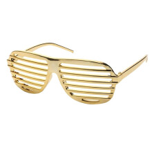 Lustige goldene Shutter-Sonnenbrille, lustiges Party-Kostüm