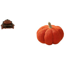 Miniature Plush Sofa Chair Model – DIY Decor Cushion for Bedroom, Micro Landscape, Halloween Pumpkin Pillows – Compatible with Dollhouses