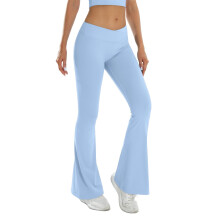 Dame Yogabukser Højtaljede Flare Leggings Bootcut Lounge Workout Bukser med Bell Bottom