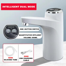 Portable USB-Rechargeable Water Dispenser Pump for 3/4/5-Gal Bottles, Auto Shutoff – Compatible with Standard Bottles