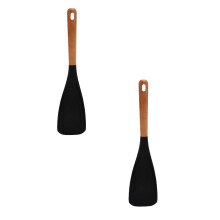 2/1PCS Cooking Spoon, Multifunctional Spatula, Silicone 2-in-1 Multifunction Spatula Cooking Spoon, For Cooking HeatResistant Utensils Kitchen