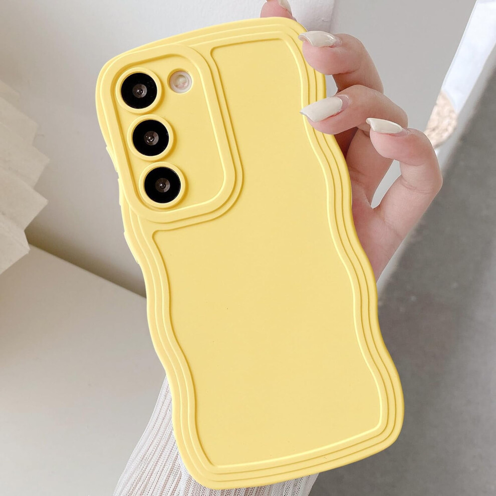 Wave Frame Case For Samsung Galaxy A15 4G/5G Â Slim, Shockproof, Anti-Scratch Tpu Bumper Cover In Yellow 9028731589275