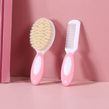 2Pcs/set Baby Untangling Hairbrush Comb Portable Newborn Infant Anti-screw Hair Edge Brush Scalp Massager for Kids Supplies