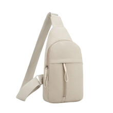 Slingrugzakken, borst-, schouder- en crossbodytassen, superlichte handtas voor reizen, hardlopen en fietsen, voor mannen, wit