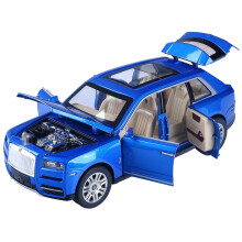 Stop + ABS + guma 1: 24RC Samochód odlewany ze stopu metali, dźwięk i światło, zabawka typu pull-back do Rolls-Royce'a Cullinana