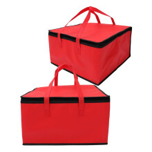 HOMEMAXS2 pezzi Borse termiche per consegna cibo, catering, trasporto e riscaldamento, colore rosso