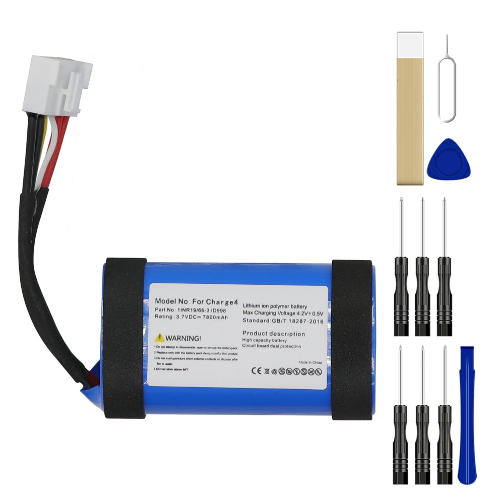 1Inr19/66-3 Id998 7800Mah Li-Ion Battery Compatible With Jbl Charge 4, Charge 4Blk, Charge 4J, Charge4grnam, Charge4yelam, Charge4pinkam, 9028731590714