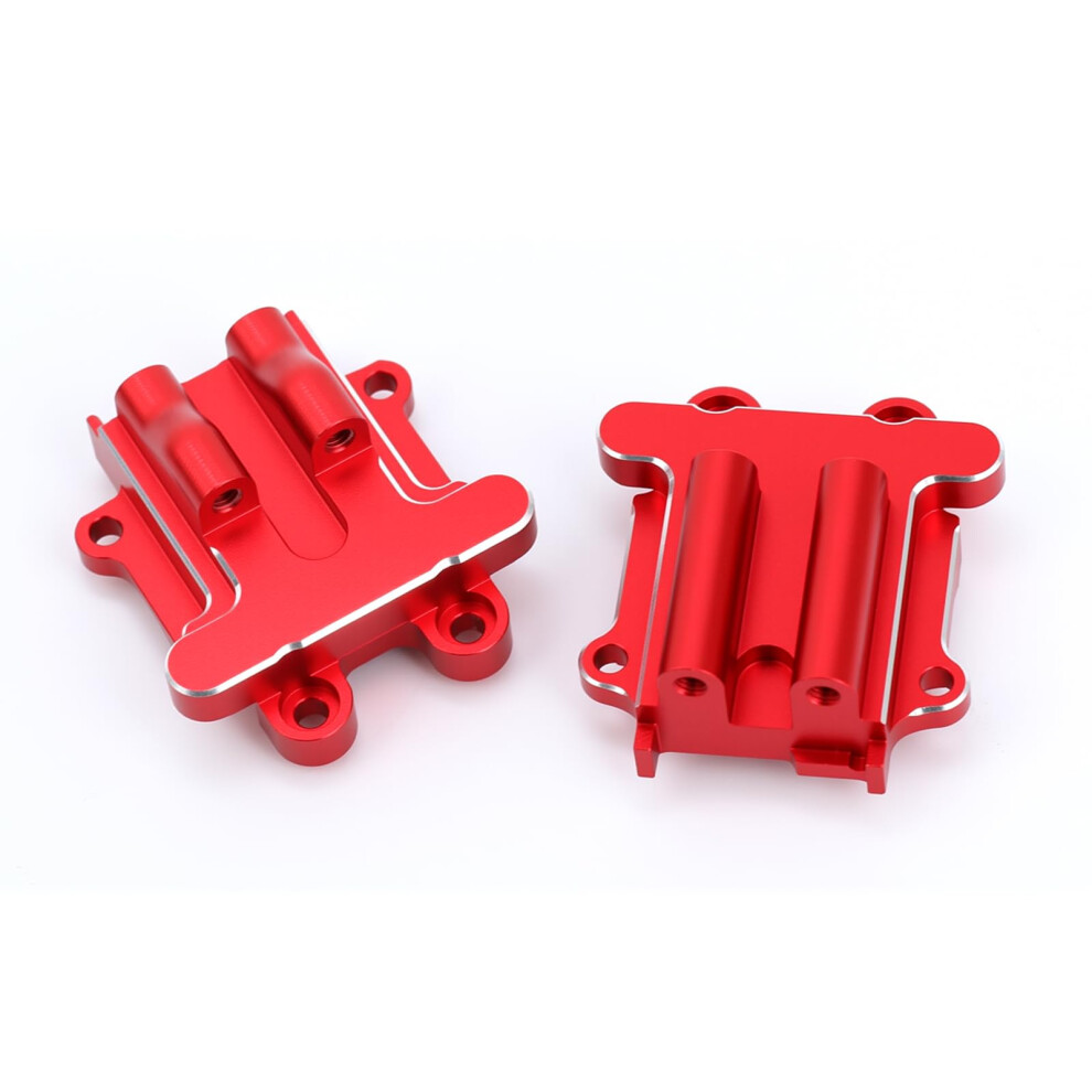 2Pcs Rc Car Aluminum Diff Cover Set For Arrma Grom 1/18 Granite And 1/14 Typhon, Durable Alloy Upgrade Parts Red 9771547592341