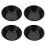 4Pcs Carbon Steel Baking Molds Black Non Stick Practical Bread Molds for Home Kitchen 1