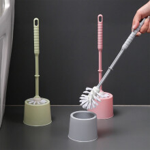 Compact Toilet Bowl Brush and Cleaner Set with Holder for Bathroom Storage and Organization, Toilet Bowl Brush Silicone Toilet Brush and Holder Set