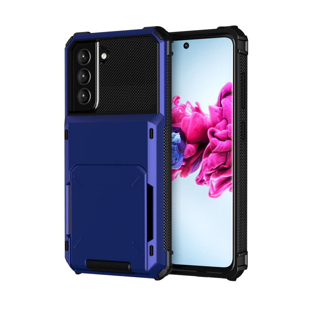 Rugged Wallet Case For Samsung Galaxy S20 Fe & S20 Fe 5G (6.5"), Â Military-Grade, Drop-Proof, Card Slot Blue 9028731562377