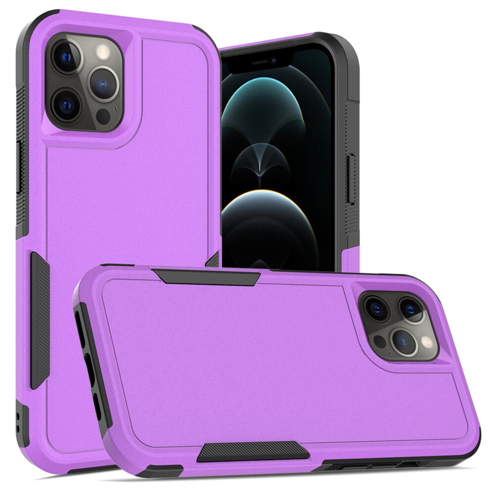 Defender Case For Compatible With Iphone 12 Pro Max 6.7'' Â Rugged, Dustproof, Shockproof, Non-Slip, Purple 9028731590165