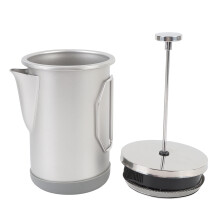 304 Stainless Steel Portable French Press 1000 ml Hand‑Brew Coffee & Tea Mug – Durable, Travel‑Ready, Easy‑Clean Design