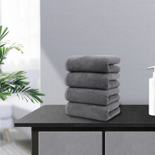 Confezione da 4 asciugamani in cotone | Salviette ultra assorbenti per viso e corpo | 100% naturali | 78 x 34 cm | Morbidi, ad asciugatura rapida |