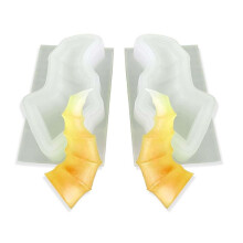 1Pair Devil Horns Silicone Mold 2.16in Animal Sheep Horn Shape Headband Keychain Pendant Resin Casting Mold