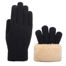 Warm Fleece-Lined Touchscreen Winter Gloves for Men & Women – Thermal Knitted Gloves for Running, Driving, Hiking – Compatible with All