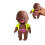 (Yellow) Ugly Doll Squishy Toy, Creative Decompression Slow Rebound Pull Toy, Cute Black Palm Doll 1