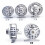 Fly Reel Large Arbor Silver Aluminum 1-8 WT 1