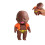 (Orange) Ugly Doll Squishy Toy, Creative Decompression Slow Rebound Pull Toy, Cute Black Palm Doll 1