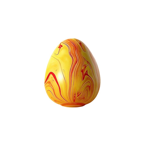 (Orange) Egg Marbling Decompression Toy, Stress Relief & Immersive Kneading Experience, Essential for Boredom