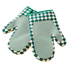 (Green) Heavy Duty Silicone Pot Holder Anti-Scald Non-Slip Kitchen Pot Holders, for Everyday Cooking