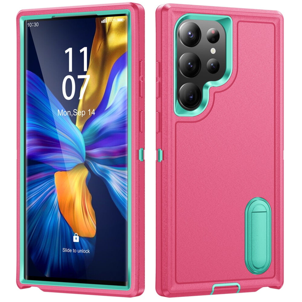 Compatible With Samsung Galaxy S23 Ultra 5G Case Â Shockproof, Dustproof, Drop-Proof Military-Grade Rugged Cover With Built-In Kickstand 9028731593487