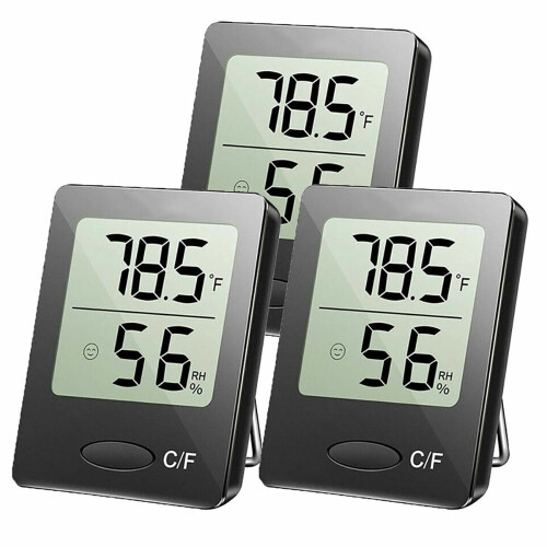 τεμάχια ψηφιακό θερμόμετρο LCD με υγρασία, θερμοκρασία, υγρόμετρο εσωτερικού