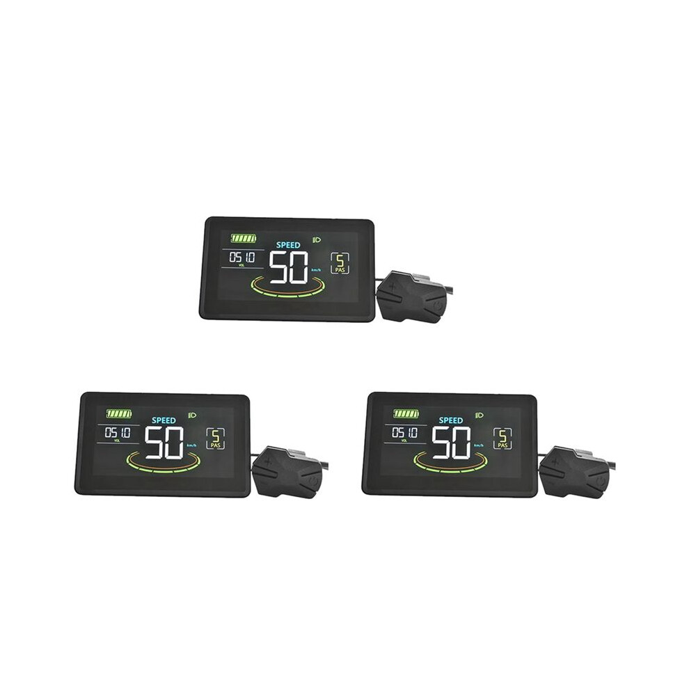 3X H6c Electric Bike Lcd Display Meter 24V-60V E Scooter Lcd Panel Color Screen With Usb Uart For Electric Bike(5Pin) 6032787184097