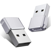 USB-C till USB-A-adapter, 2-pack, kompatibel med iPhone 14/13/12/11, iWatch Ultra/7/8/SE, AirPods, iPad Air4/5/Mini6, Galaxy S21/S22