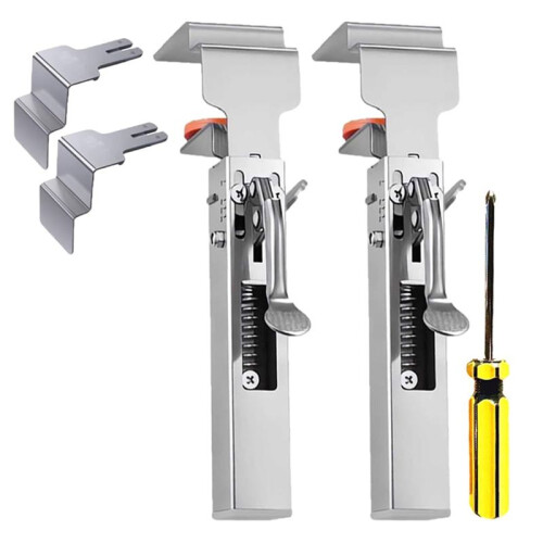 Drawer Clamp, Claw Clamps for Cabinets, with Large Clips, Silver