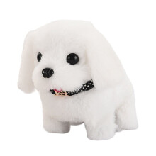 Barking Puppy Dog Plush Toys, Electronic Interactive Toy Battery Operated Dog Walking, Barking, Best Buddy for Kids Gift