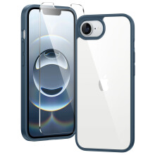 MagSafe Clear Case for iPhone 16E, Military Grade Shockproof Anti‑Yellowing Protective Cover D‑Blue