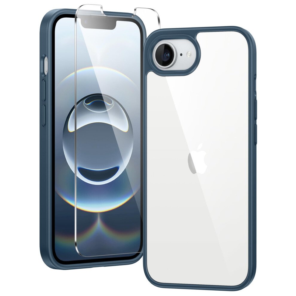 Magsafe Clear Case For Iphone 16E, Military Grade Shockproof AntiâYellowing Protective Cover Dâ Blue 9092120201666