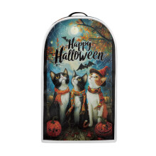 Staubdichte Schutzhülle für Küchenmixer mit Griff und Handschlaufe, 40,5 cm H x 24 cm L x 18,5 cm B, Halloween-Katzenparty