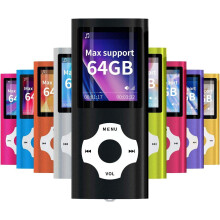 Support TF Cards Slim 1.8" LCD Mp3 Mp4 Player Media/Music/Audio Player with Accessories Black