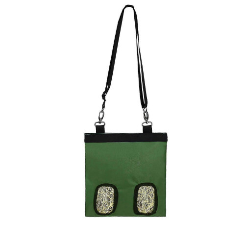 Rabbit Feeding Bag Pet Thatched Bag Feeding Baggreen1pcs