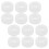 12 Pcs Silicone Straw Hole Plug 1.70X1.70X0.60CM White 1