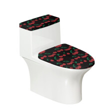 Cherry WC-istuimen suojukset, 2 kpl, joustava reuna, helppo puhdistaa, yhteensopiva tavallisten WC-istuinten kanssa