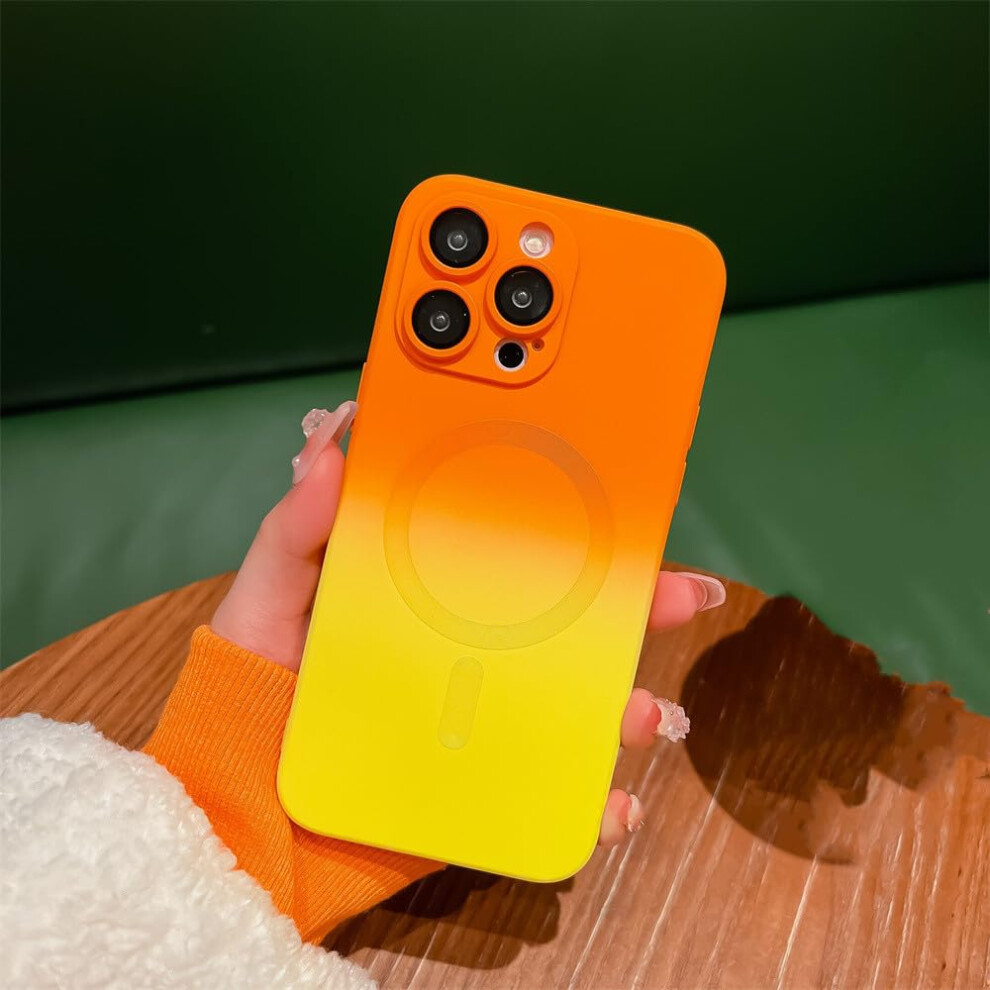 Gradient Candy Color Magsafe Case For Iphone 13 Pro Clear Magnetic Slim Shockproof Camera Protection Cover 9771547575474