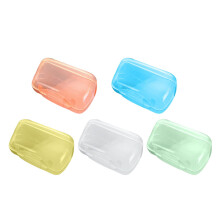 5-Pack Toothbrush Head Covers, Portable Pod Caps – Compatible with Standard Brushes, for Travel, Camping, Home & Business