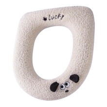 Soft Plush Toilet Seat Cover for Round/Elongated Seats (14x17") – Reusable, Machine-Washable, Easy-Install, Gift-Ready