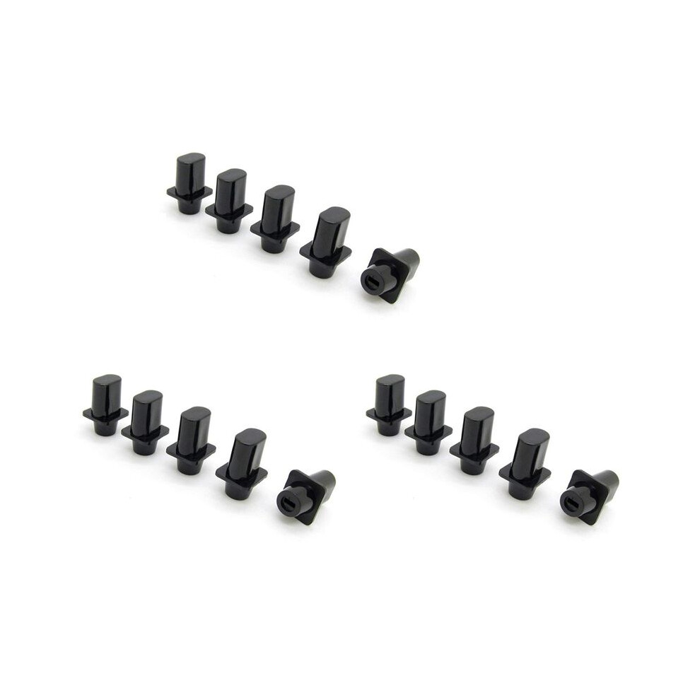 Tele Cap Tip For Telecaster Top-Hat Tip For Tele Guitar Parts Pack Of 15 Black 6032787127971