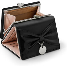 Wallet Women, Bow Trifold Wallets, Small Cute Coin Purse for Woman, Coquette Credit Card Holder and Cash Bag for Ladies