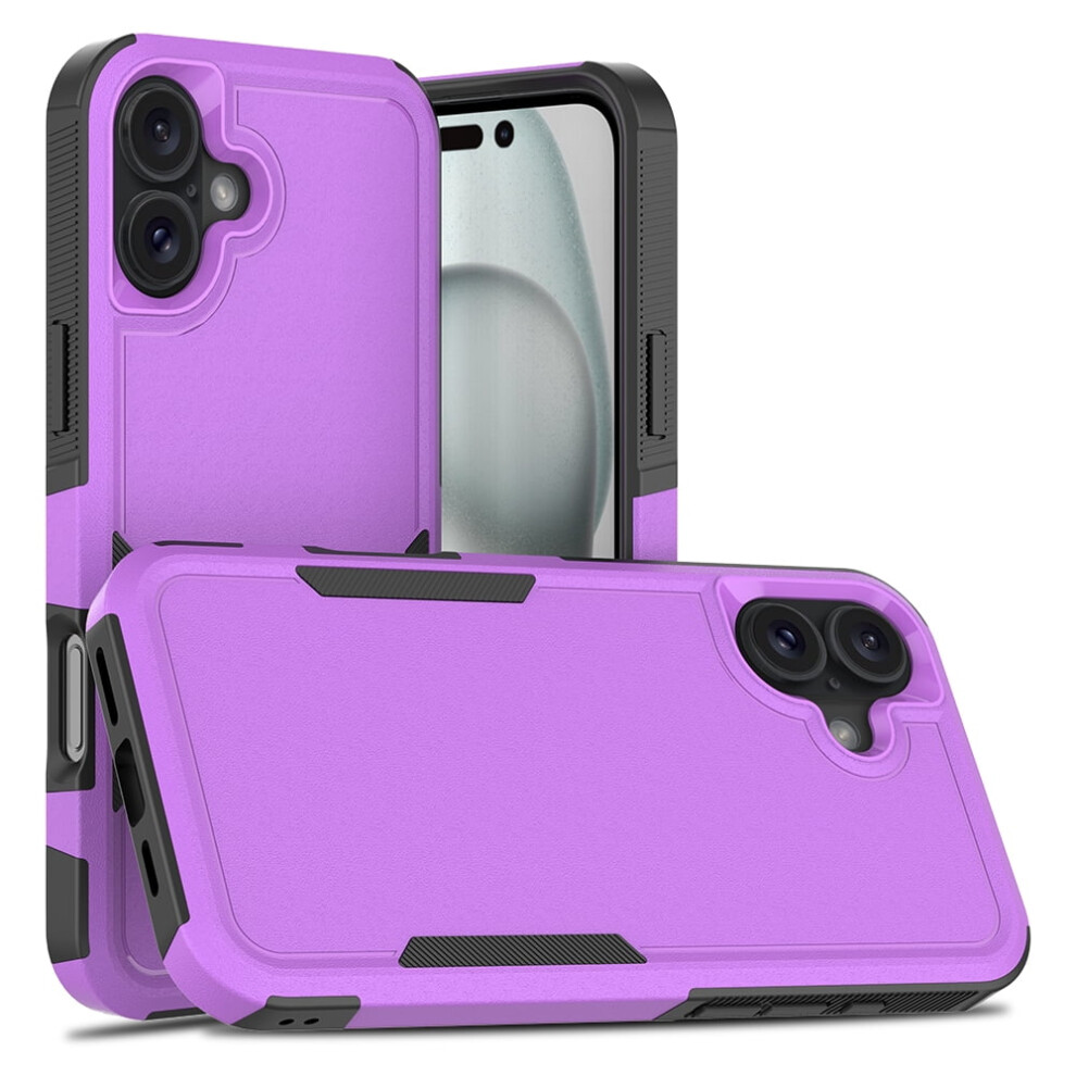 Defender Case For Iphone 16 Plus 6.7'' – Rugged, Dustproof, Shockproof, Non-Slip, Purple 9028731611617