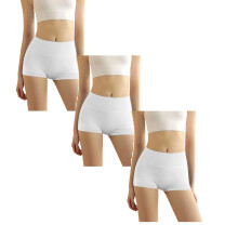 3 Pack Cotton Boy Shorts Underwear for Women Anti Chafing Shorts for Under Dress Soft Boxers Panty