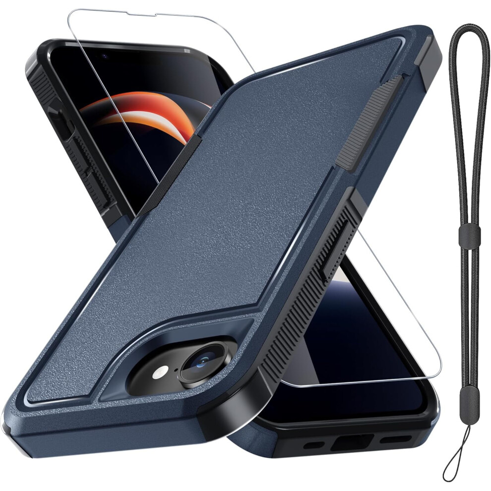 Iphone 16E Case With Screen Protector, Military-Grade Shockproof Cover & Wrist Lanyard Â Compatible With Iphone 16E 9028731052069